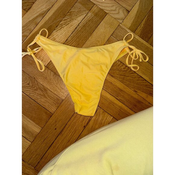 Fashion Nova Yellow See You Next Summer Bikini XL Sexy Beach Pool Swimsuit Y2K‎ - Picture 4 of 9